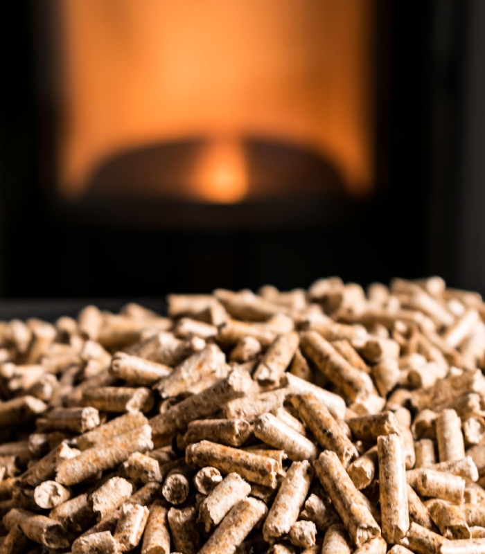Granulés de bois (pellets) pour poêle, combustible propre à haut rendement pour chauffer votre maison